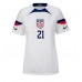 Fotbalové Dres Spojené státy Timothy Weah #21 Dámské Domácí MS 2022 Krátký Rukáv